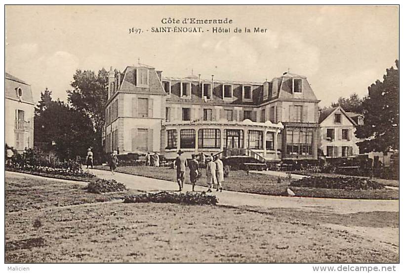 - ille et vilaine -ref B836bis - saint enogat - st enogat - hotel de la mer - carte bon etat -