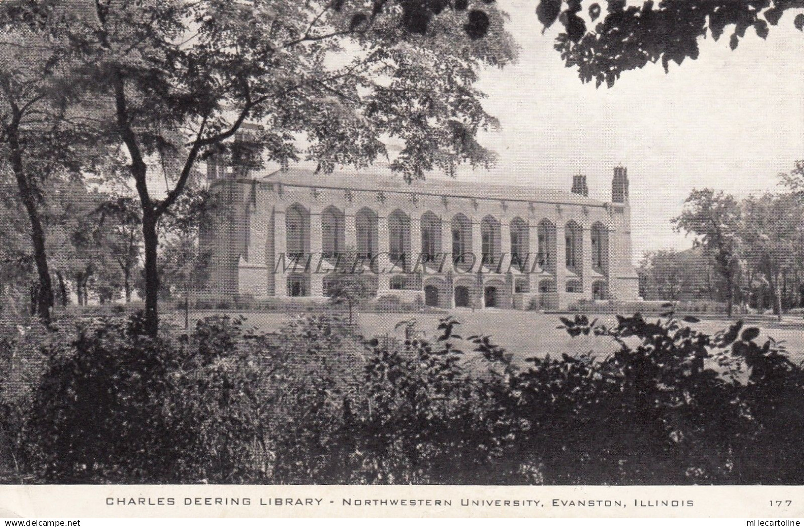 * ILLINOIS - Evanston - Charles Deering Library Northwestern University 1947 ITA