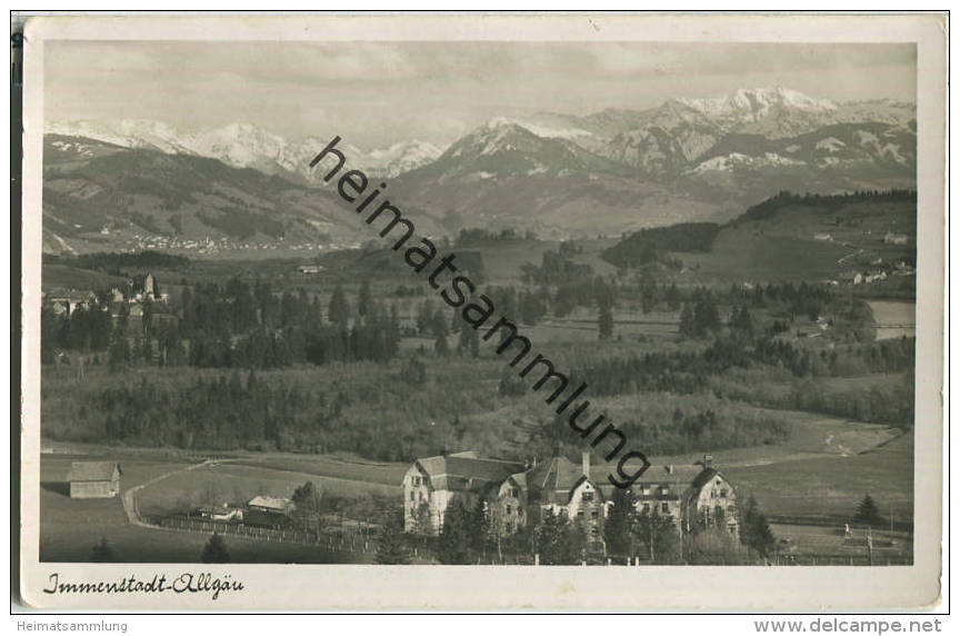 Immenstadt - Bezirks-Krankenhaus - Foto-Ansichtskarte - Verlag Hipp Immenstadt