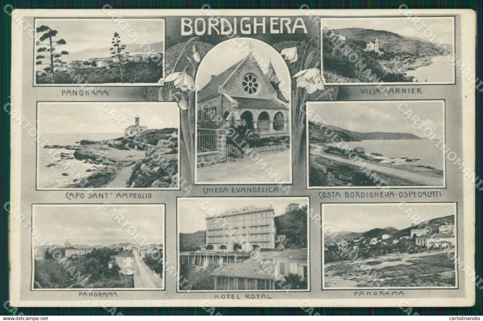 Imperia Bordighera cartolina MT3513