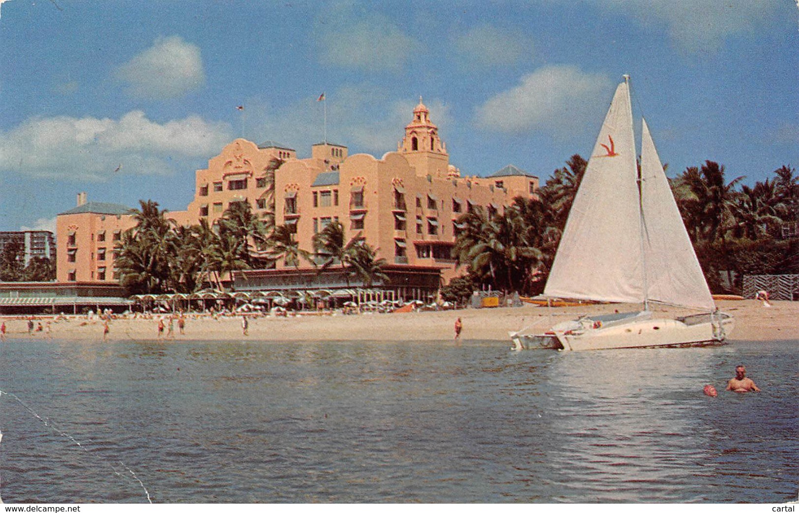 In HAWAII - Royal Hawaiian Hotel - A Sheraton Hotel - On the Beach of Waikiki