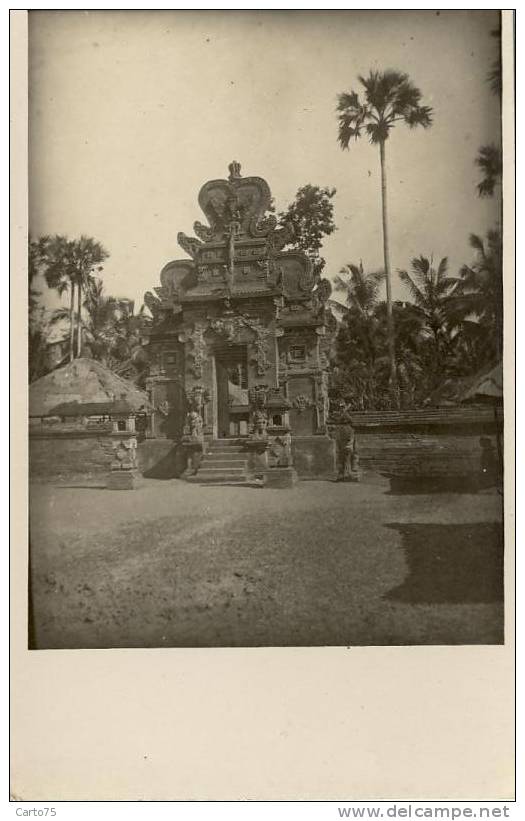 INDONESIE - ILE de BALI - Carte Photo - Temple Balinais