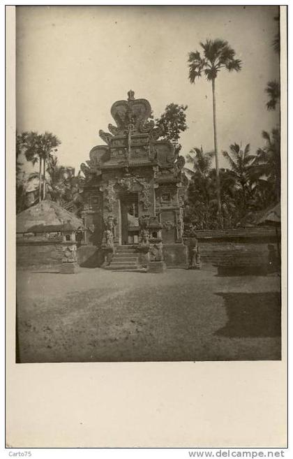 INDONESIE - ILE de BALI - Carte Photo - Temple Balinais