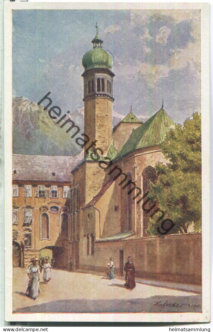 Innsbruck - Hofkirche - Künstlerkarte Hofecker 1911 - Verlag Wilhelm Stempfle Innsbruck