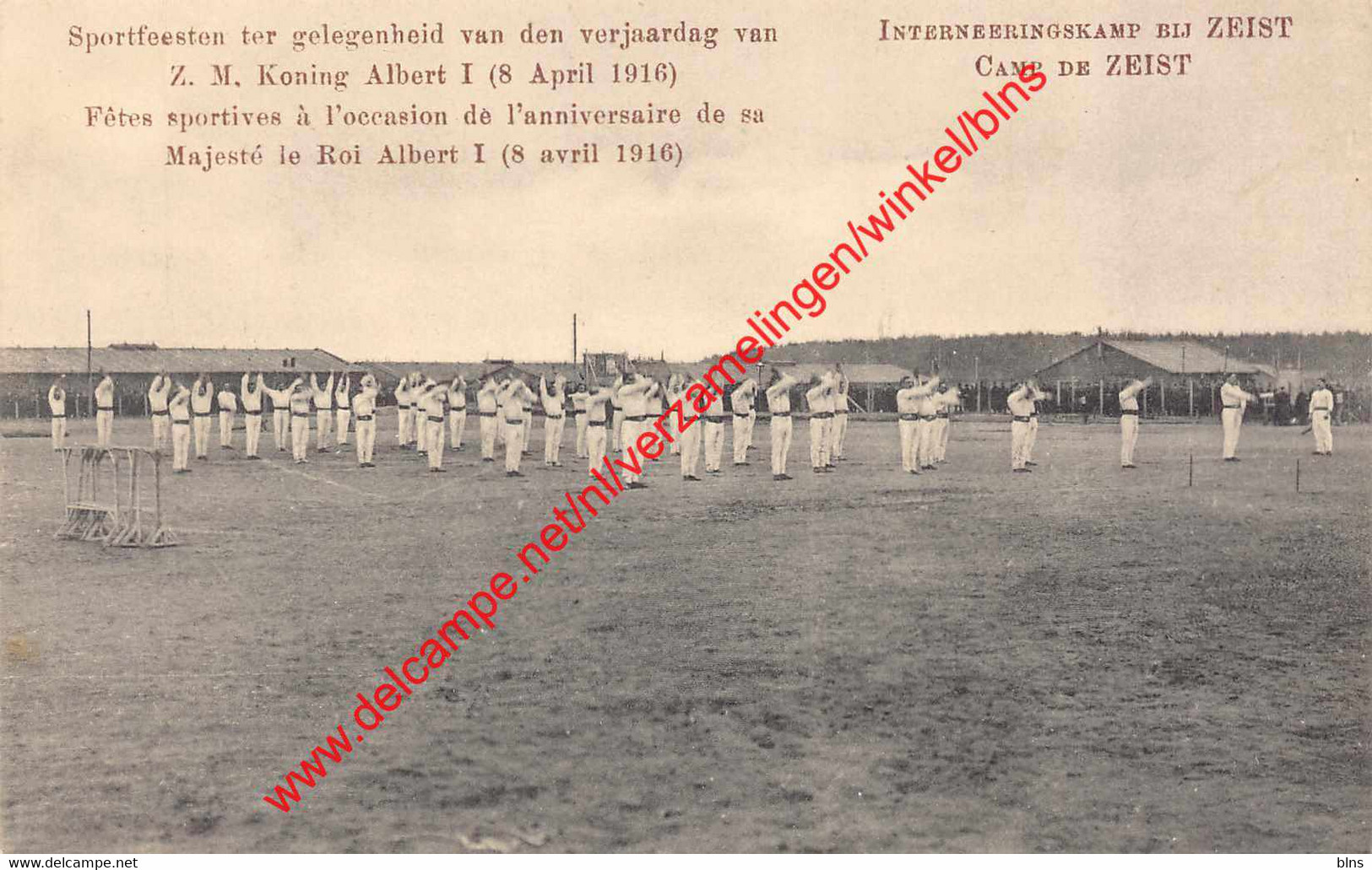 Interneringskamp - sportfeesten Koning Albert 1916 - Zeist