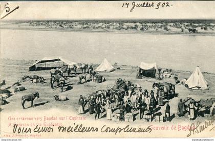 Iraq Euphrates Caravan 1902 ed Svoboda