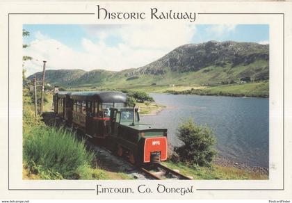 An Mhuc Dhubh at Fintown Railway Station in Donegal Irish Postcard