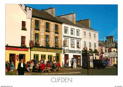 72856078 Clifden Galway Innenstadt Strassencafe Restaurant Bar Galway