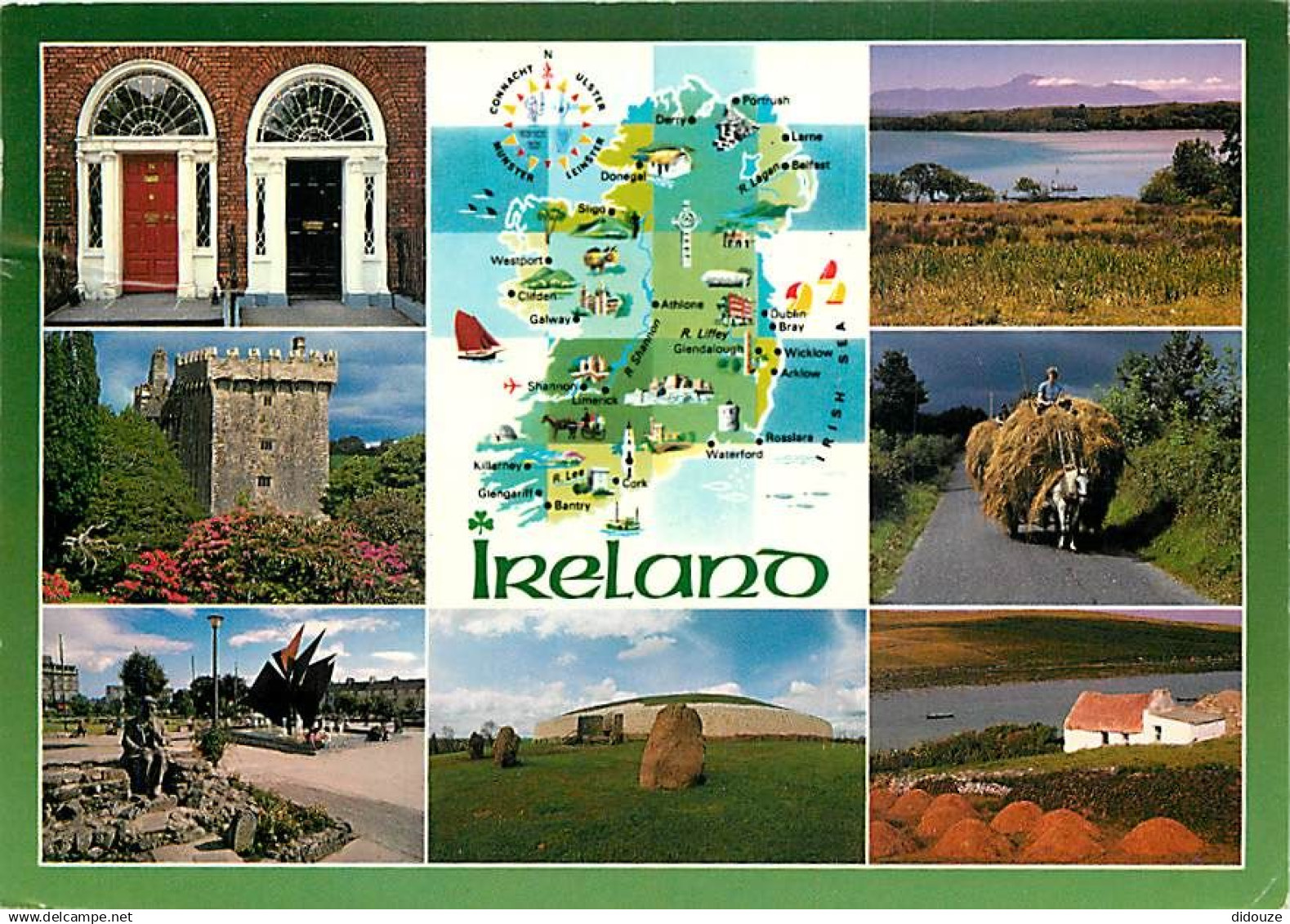 Irlande - Multivues - Carte Géographique - Ireland - CPM - Voir Scans Recto-Verso