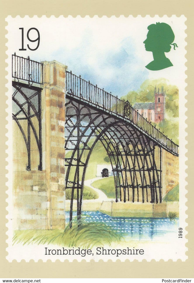 Ironbridge Shropshire Bridge Limited Edition Postcard