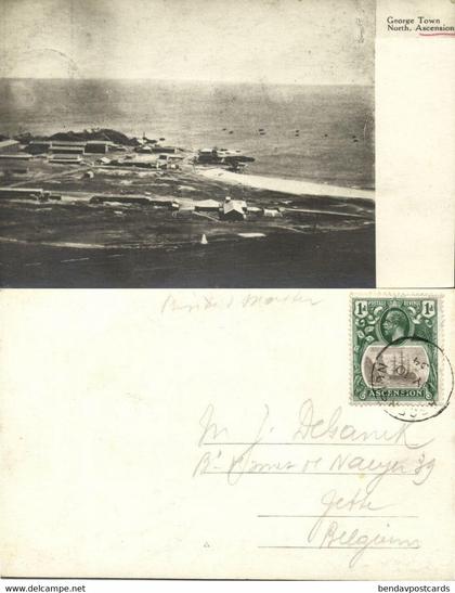 Ascension Island, GEORGE TOWN, North, Panorama (1934) Postcard