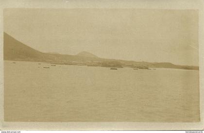 Ascension Island, Panorama from the Sea (1920s) RPPC Postcard