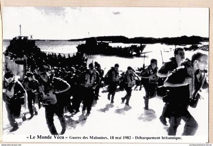 19929 / ⭐ FALKLANDS WAR 18 Mai 1982 Débarquement britannique Guerre des MALOUINES Falkland- MONDE VECU série F