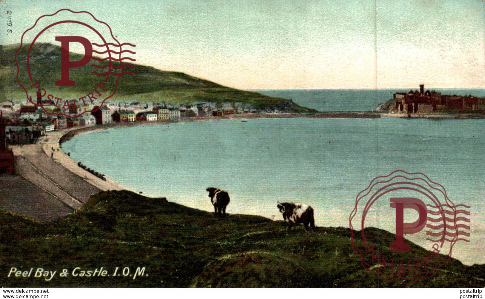 ISLE OF MAN - PEEL BAY AND CASTLE