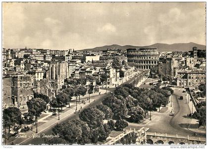 POSTAL DE ROMA DE FORI IMPERIALI - COLISEO ROMANO