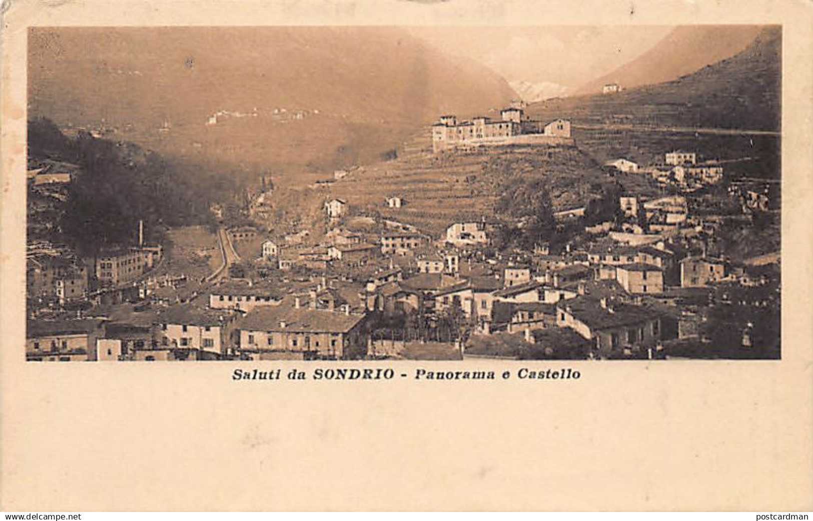 Italia - SONDRIO - Panorama e Castello