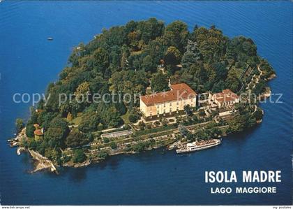 72012180 Isola Madre Lago Maggiore Fliegeraufnahme Lago Maggiore