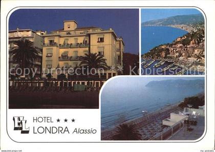 72425979 Alassio Hotel Londra Panorama Kueste Strand Alassio