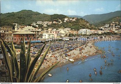 72583666 Moneglia Liguria Panorama Spiaggia Strand Moneglia Liguria