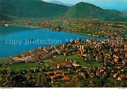 72823953 Sarnico Lombardia Lago d Iseo veduta aerea Sarnico Lombardia