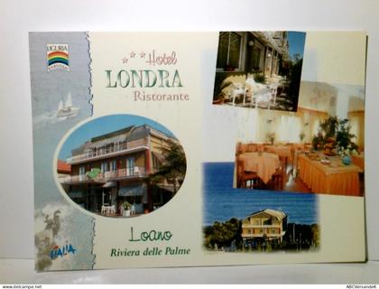 Loano. Riviera delle Palme. Hotel Ristorante Londra. Italien. Alte Ansichtskarte / Postkarte farbig, ungel. ca