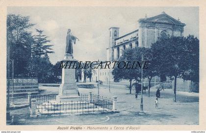 ASCOLI PICENO:  Monumento a Cecco d'Ascoli