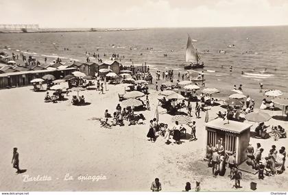 Cartolina - Barletta - La Spiaggia - 1959