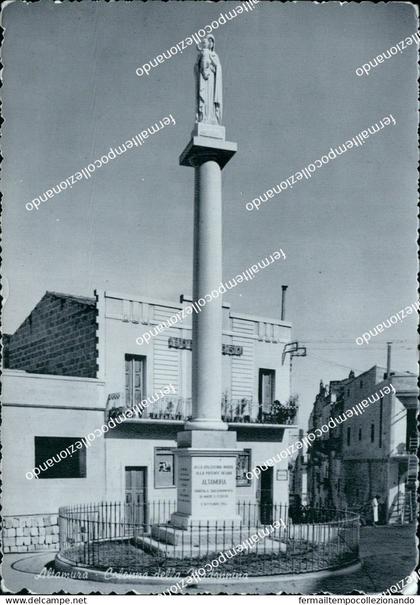 u685 cartolina altamura colonna della madonnina provincia di bari