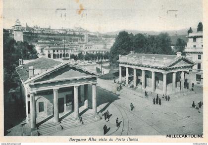 BERGAMO - Bergamo Alta vista da Porta Nuova 1936