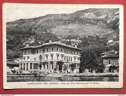 Cartolina - Gargnano del Garda - Sede dei Corsi Internazionali di Cultura - 1935