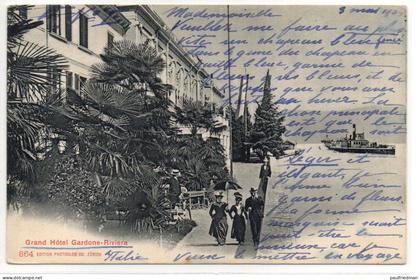 Gardone Riviera - Grand Hotel Gardone- Riviera - Viaggiata 1904