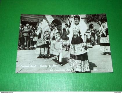 Cartolina Costumi Sardi - Quartu Sant'Elena - La Cavalcata Sarda 1960 ca