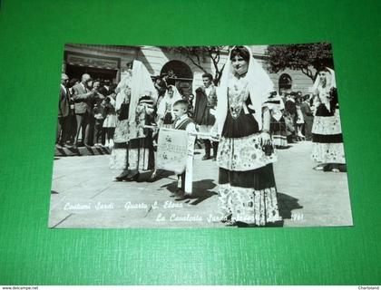 Cartolina Costumi Sardi - Quartu Sant'Elena - La Cavalcata Sarda 1960 ca