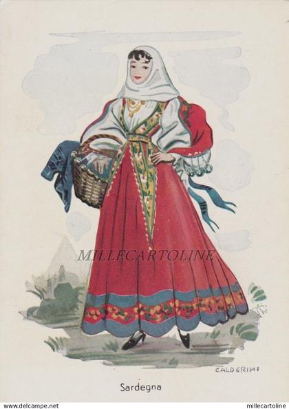 COSTUMI DI SARDEGNA dis. E. Calderini