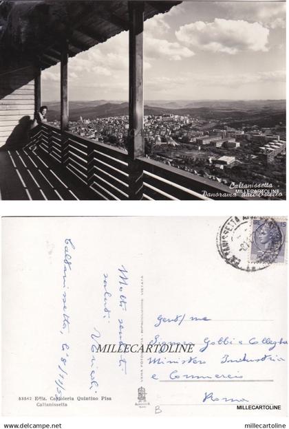 CALTANISSETTA: PANORAMA DALL'OSTELLO   1958