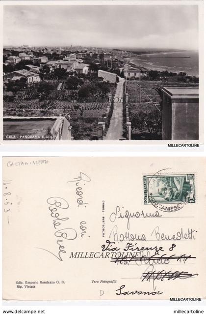 GELA: PANORAMA E GOLFO    1953