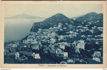 CPA Capri Panorama col Vesuvio CAMPANIA ITALY (809378)