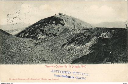 CPA Vesuvio Cratere del 14 Maggio 1900 CAMPANIA ITALY (809301)