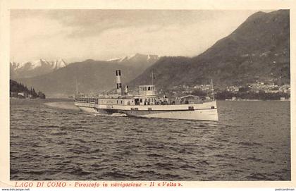 LAGO DI COMO - Piroscafo in navigazione - Il Volta