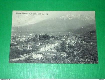 Cartolina Boves ( Cuneo ) - Panorama 1914