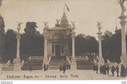 CARTOLINA VIAGGIATA TORINO ESP.1911  SALONE DELLE FESTE (ZK231