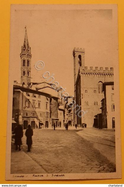 Cartolina Firenze - Piazza S. Firenze - 1928