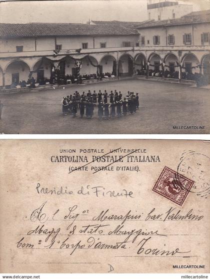 # FIRENZE: fotocartolina 1904 - IL PRESIDIO DI FIRENZE  9a COMPAGNIA