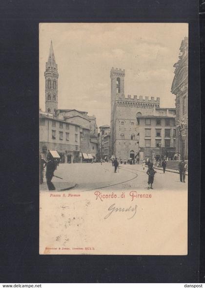 Italien Italia AK Firenze Piazza S. Firenze 1903