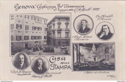 * GENOVA - Conferenza Int. Economica 1922, Casa Stampa