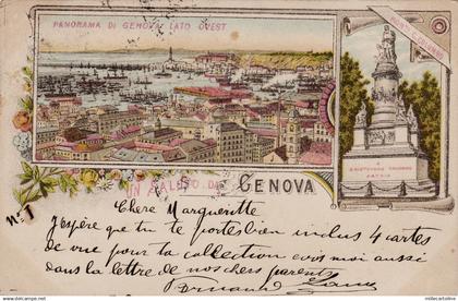 #GENOVA: PANORAMA  DI GENOVA lato est