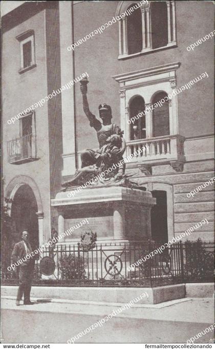 bo784 cartolina alfedena l'aquila monumento ai caduti l'aquila 1929