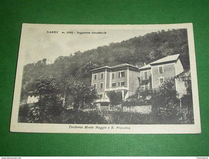 Cartolina Narro ( Lecco ) - Trattoria Monte Muggio e R. Privativa 1930 ca