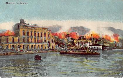 MESSINA - Messina in fiamme