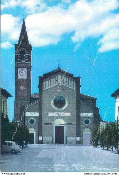 o368 cartolina  muggio' chiesa parrocchiale  provincia di monza